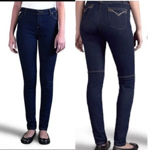 Harley Davidson Moto Style Dark Wash Skinny Jeans - Sz 28